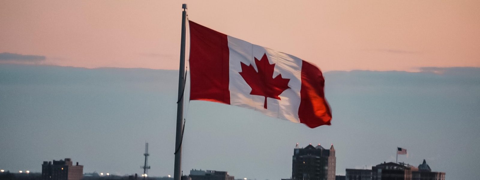waving Canada flag